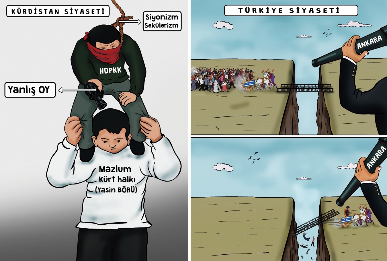 Karikatürlerle Türkiye ve Kürdistan siyaseti